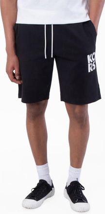 Michael Kors Drawstring Logo-Print Shorts, Size Small