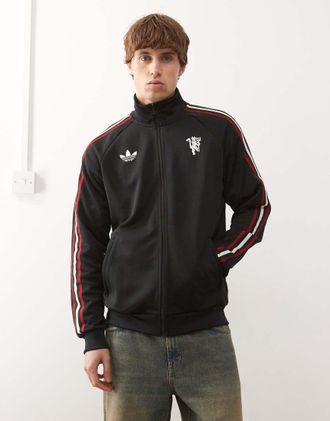 adidas adidas Football - Manchester United - Giacca nera con zip-Nero