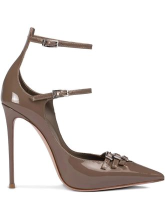 Le Silla Pumps a punta con fibbia 120mm - Marrone