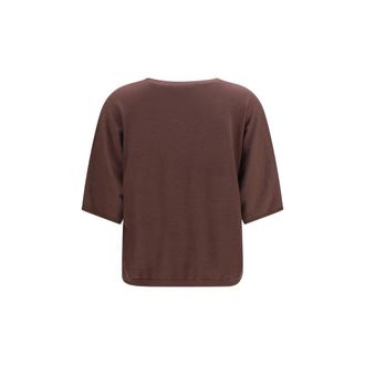 Brunello Cucinelli Womens Purple Cashmere Sweater Clothing
