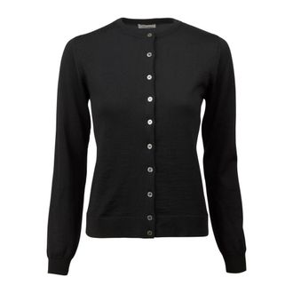 Stenstr&ouml;ms Cardigans, female, Black, Size: XS Classic Black Merino Wool Cardigan