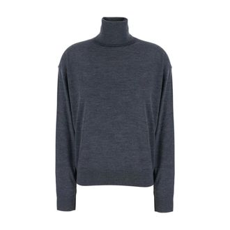 Semicouture Freda Pull de Lana Fina con Cuello en V - Knitwear - Mujer - Gris - XS