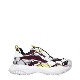 Versace Herrens Sneakers Stoff Rot/Wei&szlig;