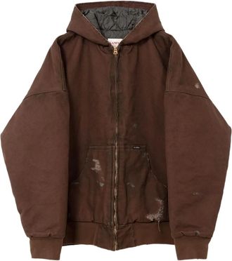 Bows & Arrows Boro gerafeld jack met capuchon - Bruin