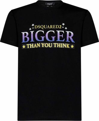 Dsquared2 Black Cotton Jersey Rocco Cool Fit T-Shirt