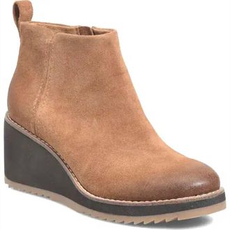 S&ouml;fft Womens Eden Wedge Bootie In Havana Brown