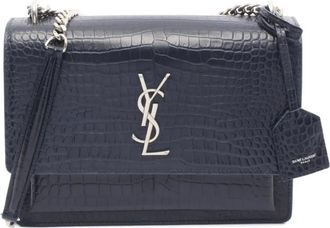 Saint Laurent 10s Sunset leather shoulder bag - Blue