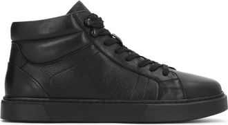 Kazar Truxton High-top Sneakers - Heren - Sneakers - Zwart - 40 EU - Leer - Schoenen