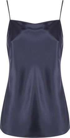 Joseph Cloe Zijden Satijnen Camisole - Dames - Tops zonder mouwen - Zwart - XS - Satijn - Tops