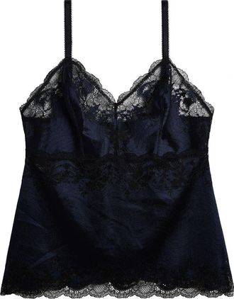 Wacoal Modern Affair Lace Camisole in Night Sky/Black at Nordstrom, Size X-Large