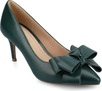 Journee Collection Womens Crystol Wide Width Evening Pumps