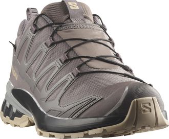 Salomon Trailrunningschuh SALOMON XA PRO 3D V9 GORE-TEX W, Damen, Gr. 43, plum kitten, schwarz, gull, Synthetik, Textil, Schuhe Trailrunningschuh, wasserdicht