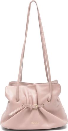 Prada Borsa a spalla con arricciatura - Rosa