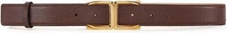 Elisabetta Franchi Leren Riem - Dames - Riemen - Bruin - S - Leer - Accessoires