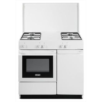 DeLonghi Sconosciuta De Longhi Sgw854nm Cucina 86x50 4 Fuochi Forno A Gas Coperchio Bianco