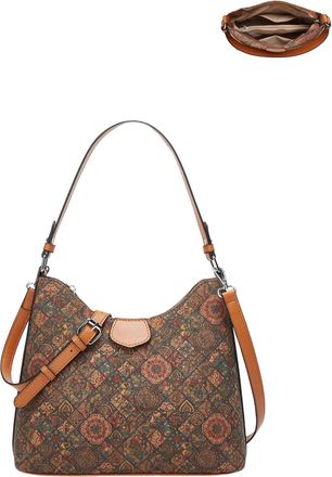 Generic Cork Shoulder Bag for Women Bohemian Style Vintage Crossbody Handbag Hobo Satchel Purse, B-1
