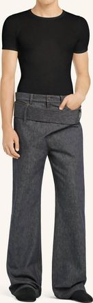 Courrèges Mesh T-Shirt In Black