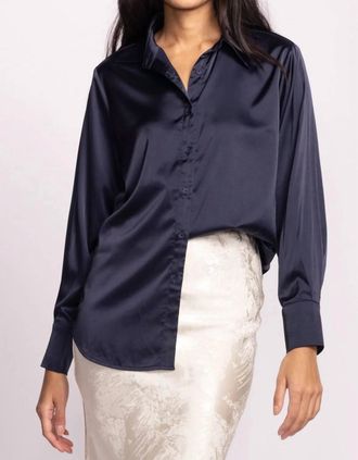 Pink Martini Myla Top In Navy