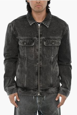 Diesel Denim Jacket D-BARCY-ZF with Embossed Oval-D Monogram size Xxl