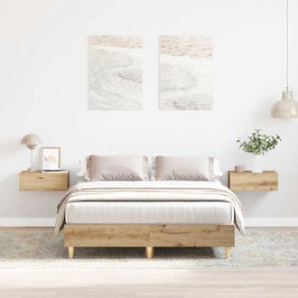 vidaXL Giroletto senza Materasso Rovere Artigianale 135x190 cm - Vidaxl