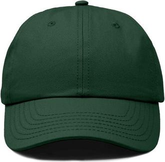 Dalix Classic Cotton Dad Cap in Dark Green at Nordstrom