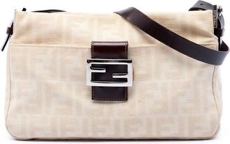 Fendi Pre-owned Fendi Zucca Canvas Shoulder Bag Ladies 935V42MJQ3SDLT45