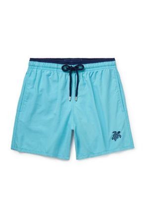 Vilebrequin Moka Straight-Leg Mid-Length ECONYL Swim Shorts