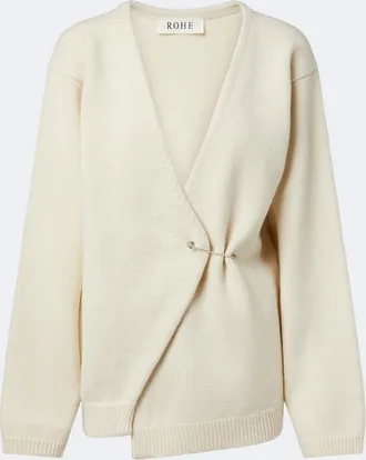 R&oacute;he R&oacute;he Cardigan a portafoglio in lana e cashmere