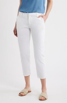 Frank & Eileen Wicklow Crop Chinos in White at Nordstrom, Size 12