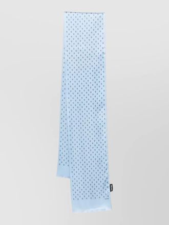 Tom Ford polka dot scarf frayed edges long