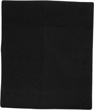 Dolce & Gabbana Black Cashmere Knitted Neck Warmer Foulard Womens Scarf