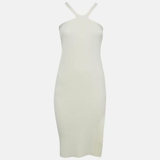 Jonathan Simkhai Jonathan Simkhai Ivory White Rib Knit Tabitha Dress