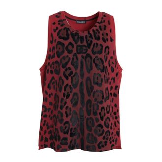 Dolce & Gabbana Heren, Tops, Rood, Maat: 2XL Katoen