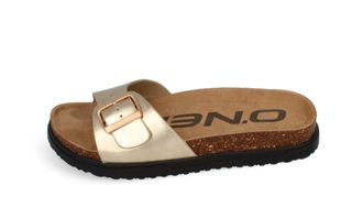 O'Neill Sandale ONEILL SOLANA SLIDER WOMEN LOW, Damen, Gr. 36, gold, Synthetik, Schuhe Sandale