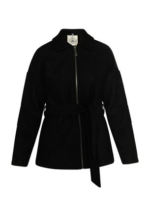 Dreimaster Dreimaster Tussenjas gemaakt van een wolmix Dames zwart