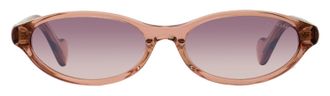 Moncler ML0117 Elongated Oval Sunglasses - Pink