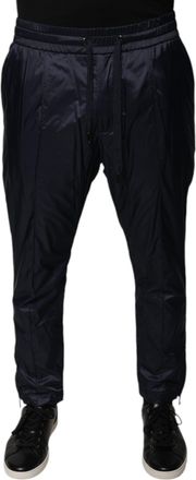 Dolce & Gabbana Dark Blue Cotton Skinny SweatMens Mens Pants