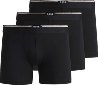 HUGO BOSS Boxer BR3p Boxer Briefs - Heren - Onderbroek - Zwart - M - Katoen - Ondergoed