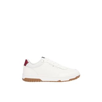 Tommy Jeans Leather Mix Low-Top Sneaker - male - Tommy Jeans - Sneakers - White - 8 UK - Shoes
