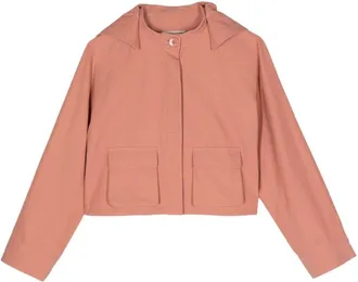 Shiatzy Chen detachable-hood cargo jacket - women - Polyester/Cotton - 40 - Pink