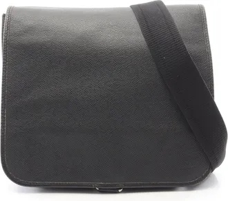 Louis Vuitton Ardoise Black Taiga Leather Handbag Shoulder Bag (Pre-Owned)