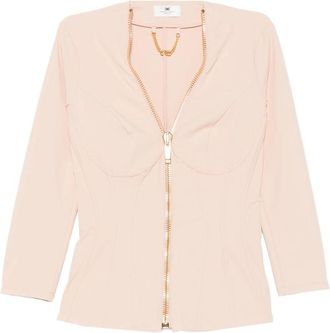 Elisabetta Franchi Corset-style Zip-up Jacket
