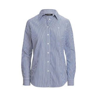 Ralph Lauren Shirts, female, Blue, Size: L Jamelko Long Sleeve Button Front Shirt