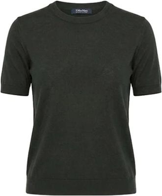 Max Mara Smmgiulietta - Dames - Ronde hals truien - Groen - M - Truien & Vesten