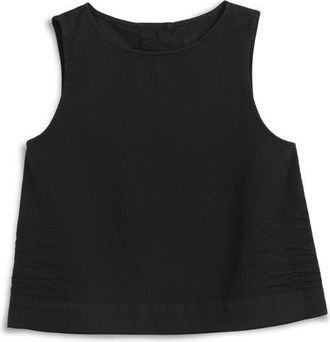 Frank & Eileen Cotton Shell Tank in Black Denim at Nordstrom, Size X-Small