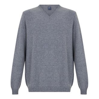 Fedeli Heren, Truien, Grijs, Maat: 4XL Kasjmier