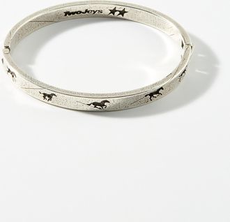 TwoJeys Mens Engraved horse bangle