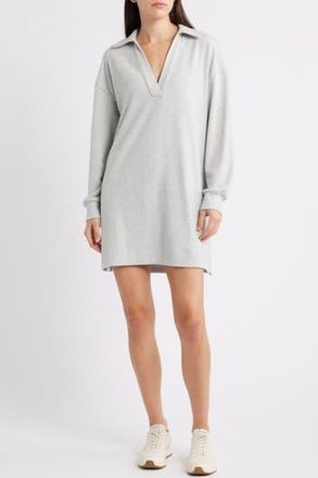 Faherty Legend Hudson Long Sleeve Polo Sweater Dress in Light Heather Grey at Nordstrom Rack, Size Small