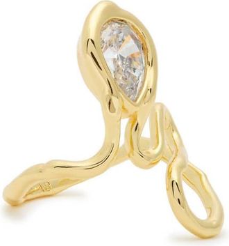 Alexis Bittar Alexis Bittar Asterales Floating Vine 14kt Gold-plated Ring - 7 (N)