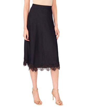 CeCe by Cynthia Steffe Satin Bias Midi Skirt